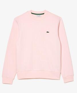 SUDADERA JOGGER LACOSTE EN ALGODÓN ROSA