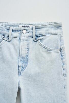 PANTALÓN VAQUERO FAITH CROPPED SKINNY DENIM AZUL BLEACH