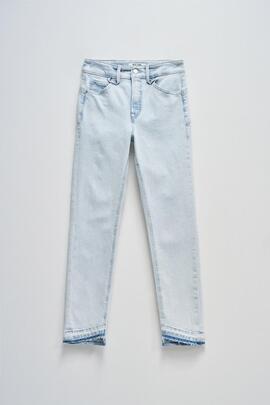 PANTALÓN VAQUERO FAITH CROPPED SKINNY DENIM AZUL BLEACH