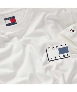 CAMISETA POP COLOR FLAG SLIM FIT CRUDO CON BANDERA DE COLOR