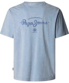 CAMISETA MANGA CORTA PEPE JEANS TERELL REGULAR FIT AZUL ENVE