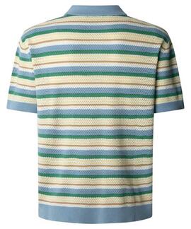 POLO MANGA CORTA DE PUNTO PRESTON STRIPES 532 SOHO BL RAYAS