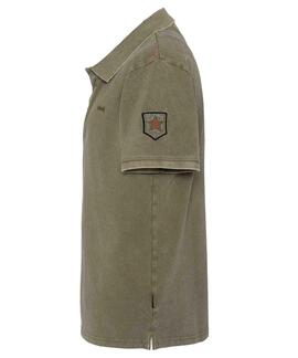 POLO MILITAR PSSITKA VERDE CAQUI LAVADO