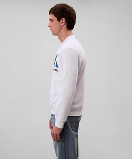 SUDADERA CK TERRY REGULAR FIT BLANCA