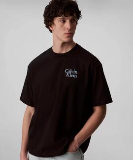 CAMISETA CK RESORT RELAXED FIT NEGRA