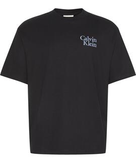 CAMISETA CK RESORT RELAXED FIT NEGRA