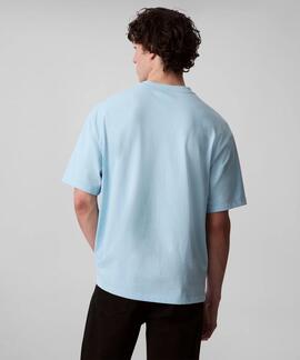 CAMISETA CK RESORT RELAXED FIT CELESTE