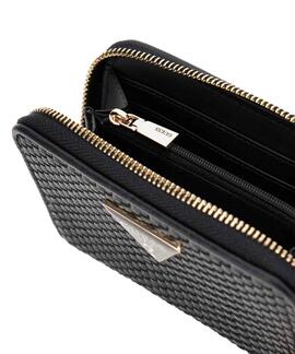 CARTERA PHAEDRA ECOPIEL TRENZADA NEGRA