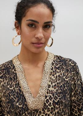 KURTA VESTIDO CORTO ANIMAL PRINT