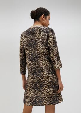 KURTA VESTIDO CORTO ANIMAL PRINT