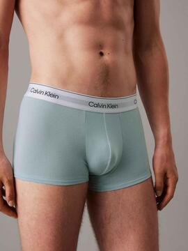 BOXER TRUNK LOW RISE 3 PACK ICON COTTON STRETCH GLACIER
