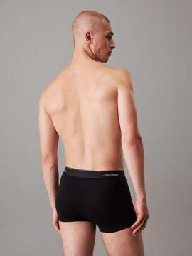 BOXER TRUNK LOW RISE 3 PACK ICON COTTON STRETCH NEGRO