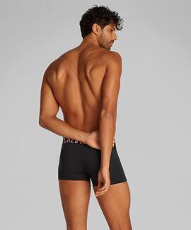 BOXER TRUNK MID RISE 3 PACK INTENSE POWER MICROFIBRA NEGRA