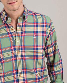 CAMISA TARTÁN VERDE
