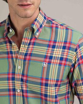 CAMISA TARTÁN VERDE