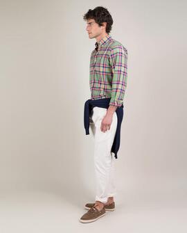 CAMISA TARTÁN VERDE