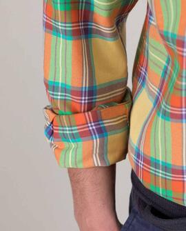 CAMISA TARTÁN AMARILLA