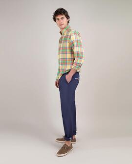CAMISA TARTÁN AMARILLA