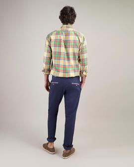 CAMISA TARTÁN AMARILLA