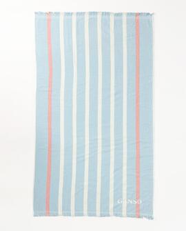 TOALLA RAYAS AZUL