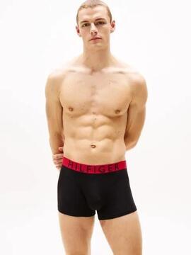 PACK DE 3 CALZONCILLOS BOXER TRUNK NEGROS CON CINTURA AL CON