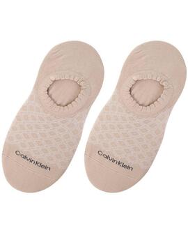 PIMKIES DE MUJER CK FOOTIE HIGH CUT 2 PARES BEIGE