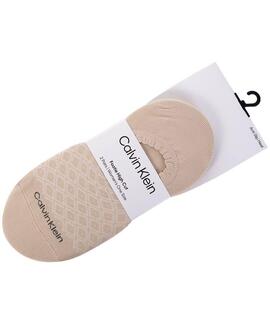 PIMKIES DE MUJER CK FOOTIE HIGH CUT 2 PARES BEIGE