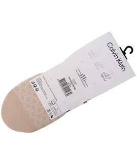 PIMKIES DE MUJER CK FOOTIE HIGH CUT 2 PARES BEIGE