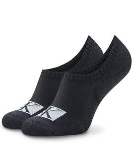 PIMKIES DE HOMBRE CK FOOTIE HIGH CUT 2 PARES BLANCO Y NEGRO