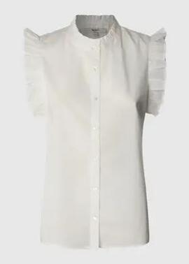 BLUSA LILE REGULAR FIT CON VOLANTES 800 WHITE