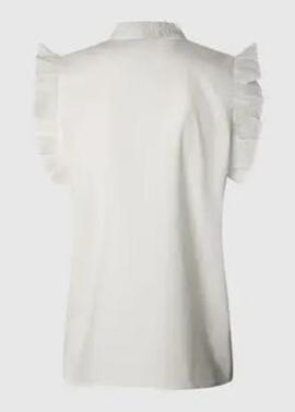 BLUSA LILE REGULAR FIT CON VOLANTES 800 WHITE