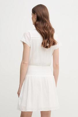 VESTIDO CORTO DEA REGULAR FIT 808 MOUSSE WHITE