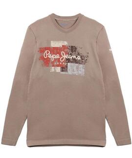 CAMISETA MANGA LARGA SCOTTY SLIM FIT CAMEL