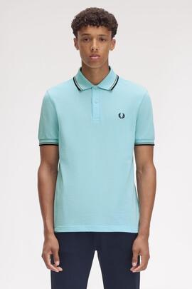 POLO TWIN TIPPED M3600 Y57 MINT BLUE / MINT OLIVE / FRENCH N