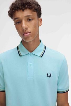 POLO TWIN TIPPED M3600 Y57 MINT BLUE / MINT OLIVE / FRENCH N