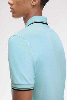 POLO TWIN TIPPED M3600 Y57 MINT BLUE / MINT OLIVE / FRENCH N