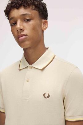 POLO TWIN TIPPED M3600 Y56 OATMEAL / CHAMPION`S GOLD / SHADE