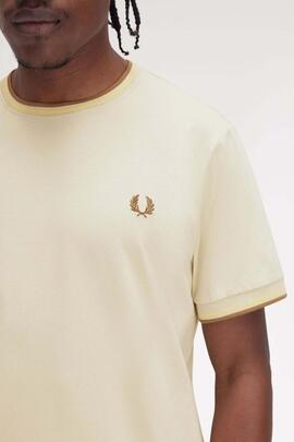 CAMISETA TWIN TIPPED M1588 Y56 OATMEAL / CHAMPION`S GOLD / S