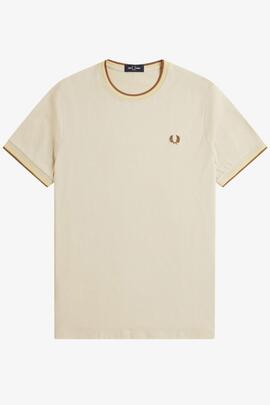 CAMISETA TWIN TIPPED M1588 Y56 OATMEAL / CHAMPION`S GOLD / S
