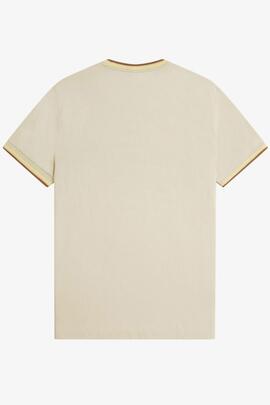 CAMISETA TWIN TIPPED M1588 Y56 OATMEAL / CHAMPION`S GOLD / S
