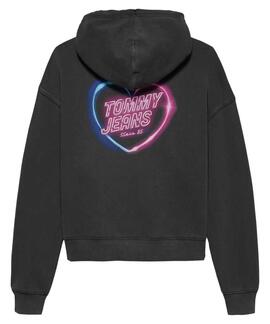 SUDADERA HOLGADA CON CAPUCHA NEON BOXY NEGRO FADE OUT