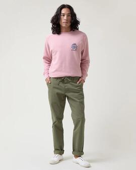 PANTALÓN JOGGER LIGERO CON CORDÓN VERDE CAQUI