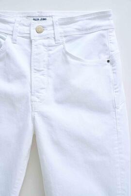 PANTALÓN VAQUERO FAITH PUSH IN CROPPED SKINNY BLANCO