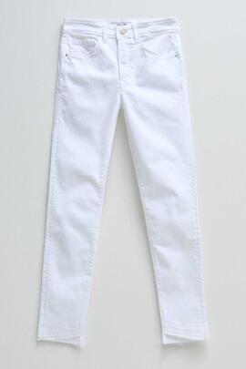 PANTALÓN VAQUERO FAITH PUSH IN CROPPED SKINNY BLANCO