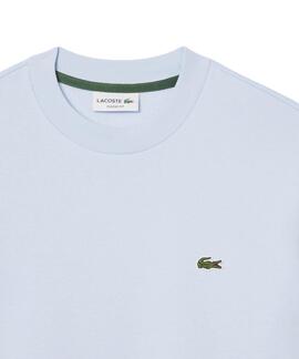 SUDADERA JOGGER LACOSTE EN ALGODÓN CELESTE