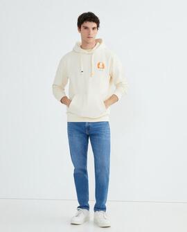 SUDADERA CON CAPUCHA DESIERTO BLANCO ROTO
