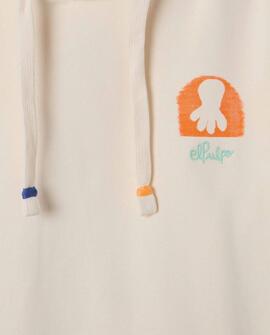 SUDADERA CON CAPUCHA DESIERTO BLANCO ROTO