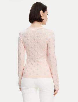 JERSEY ROSIE ESCOTE PICO CON LOGOTIPO 4G ROSA