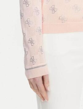 JERSEY ROSIE ESCOTE PICO CON LOGOTIPO 4G ROSA