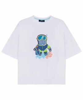 CAMISETA ESTAMPADO ELPULPO SNORKEL BLANCO PURO